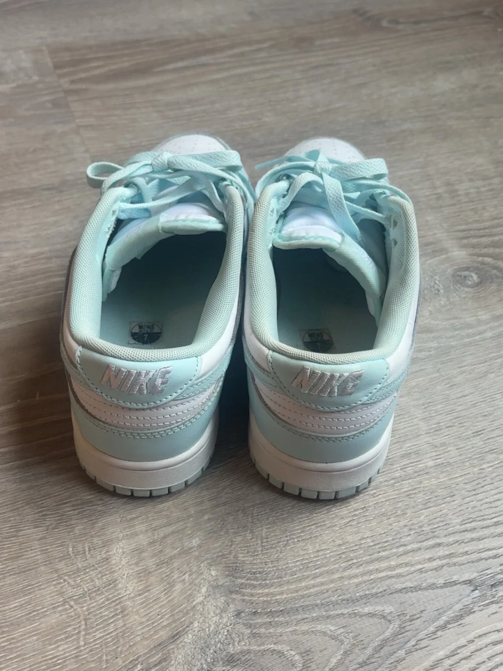 Nike  dunks Kids Low-Top Sneakers in Mint Blue and White